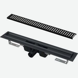 Душевой лоток AlcaPlast APZ1 с решеткой Pure Black черный матовый (APZ1BLACK-750, PURE-750BLACK)