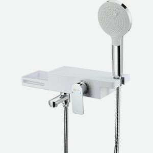 Смеситель для ванны Lemark Unibox хром/белый (LM6914CW)