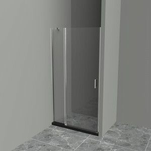 Душевая дверь BelBagno Uno 100х190 прозрачная, хром (UNO-B-12-30+70-C-Cr)