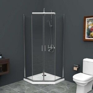 Душевой уголок BelBagno Uno 100х100 прозрачный, хром (UNO-195-P-2-100-C-Cr)