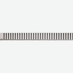 Решетка AlcaPlast Line нержавеющая сталь глянцевая (LINE-1450L)