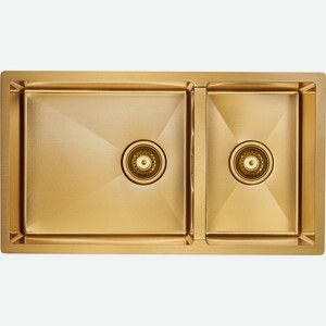 Кухонная мойка Paulmark Osser 78х44 брашированное золото (PM527844-BG)