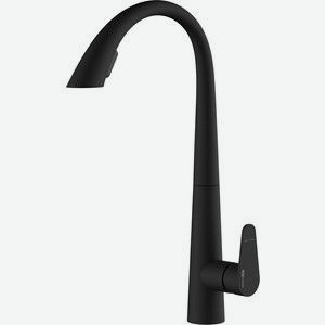 Смеситель для кухни Wasserkraft с выдвижной лейкой, magicblack (A8667)