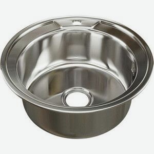 Кухонная мойка Mixline Врезная 51x51 с сифоном, нержавеющая сталь 0,6мм (4630030631996)
