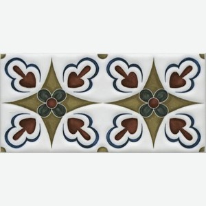 Декор Kerama Marazzi Клемансо орнамент 7,4x15 см STG/B620/16000
