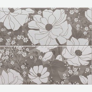 Панно Paul Ceramiche Skyfall Inserto Shine Grey A+B PSFD24 50х60 см