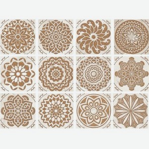 Вставка Ceracasa Vermont Olambrillo Oro Bone 7х7 см