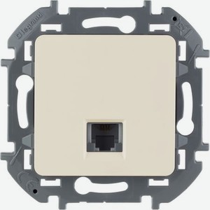 Розетка телефонная Legrand Inspiria, разъем RJ 11, цвет - слоновая кость