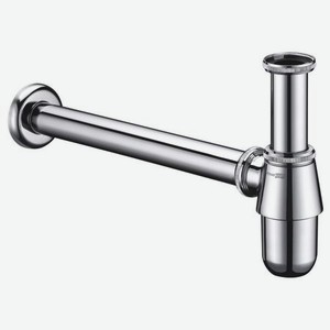 Сифон для раковины Wasserkraft серебряный 36,5х8,5х16,5 см