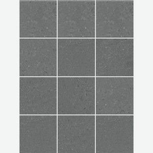 Плитка Kerama Marazzi Матрикс серый темный 1321H полотно 29,8x39,8 см из 12 частей 9,8x9,8 см