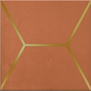 Декор Kerama Marazzi Витраж оранжевый OPD18117066 15х15 см