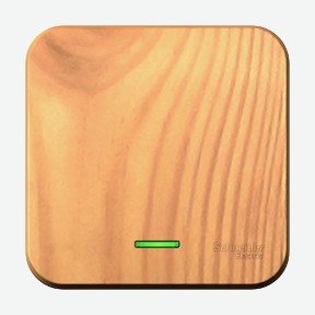Переключатель 1-клавишн подсвет. Ясень Schneider Electric