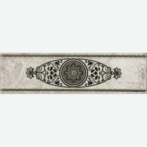 Бордюр PiezaRosa Цезарь Серый 7,1x25 см 272571