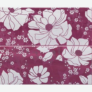 Панно Paul Ceramiche Skyfall Inserto Shine Wine A+B PSFD22 50х60 см
