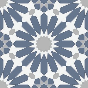Плитка Navarti Small Tile Cement-M Sun Navy 20x20 см