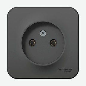 Розетка без заземления 16а 250в антрац. Schneider Electric