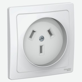 Розетка силовая 2р+n. 32а. 250в. Белый Schneider Electric