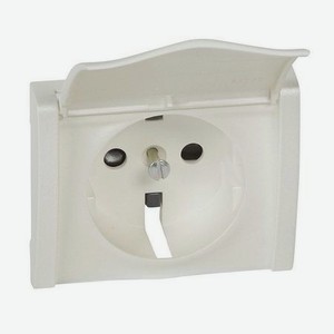 Лицевая панель розетки Legrand (771522) 2к+З с защитными шторками с крышкой
