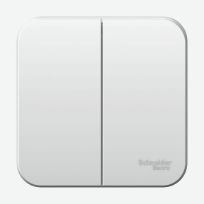 Выключатель 2-клавишный 10а 250b белый Schneider Electric