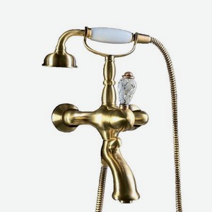 Смеситель для ванны с гарнитуром Boheme Crystal бронзовый 15х19,5х31,6 см