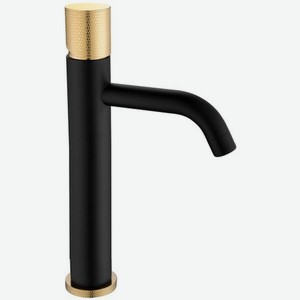 Смеситель для раковины Boheme Stick чёрный с золотым 4,5х17х33,1 см (122-BG.2)