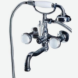Смеситель для ванны Boheme Satine серебряный 21,5х21,5х27,3 см