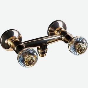 Смеситель для душа Boheme Flora золотой 21х12,1х7,4 см
