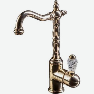 Смеситель для умывальника Boheme Vogue Crystal золотой 12,5х21х30,2 см