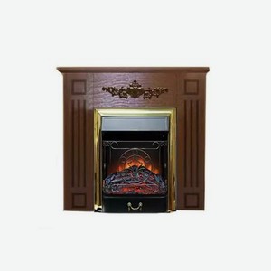 Каминокомплект Glenrich Лотос М портал шоколадный с очагом Majestic BR 96х36х92,6 см