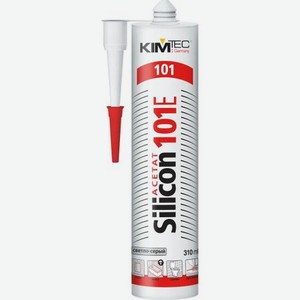 Герметик KIM TEC Silicon 101Е универсальный силиконовый светло-серый 310 мл