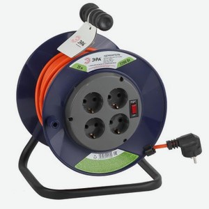 Удлинитель силовой ЭРА RPx-4es-3х1.0-20m на п. катушке c/з 4 гн 20м ПВС 3х1