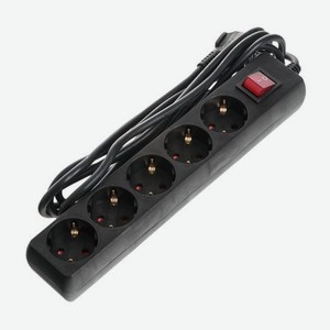 Удлинитель сетевой Megavolt boyang 3м с переключателем 250v~ 16a max 3000w, h05vv-f 3g1,0mm2 черный