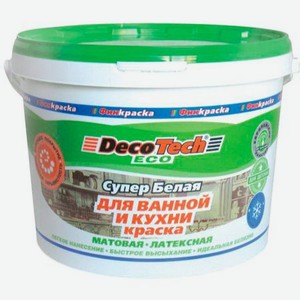 Краска Decotech Eco для ванной и кухни 14 кг