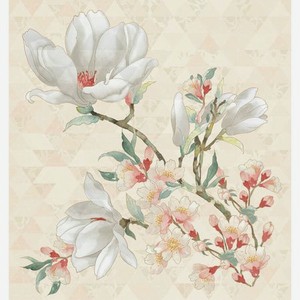 Панно Kerlife Primavera Magnolia Crema 75,3x70,9 см