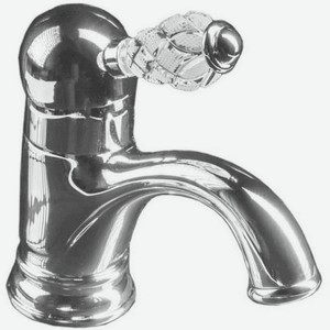 Смеситель для умывальника Boheme Crystal серебряный 16,3х6,2х14,5 см