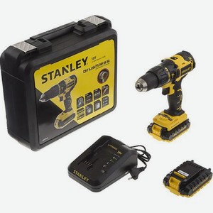 Дрель-шуруповерт ударная Stanley SBH20S2K-RU18В