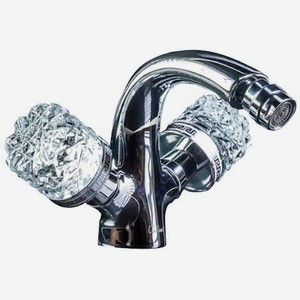Смеситель для биде Boheme Crystal серебряный 17,2х15,7х12,8 см