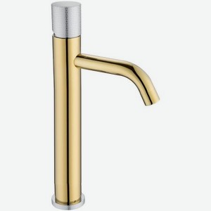 Смеситель для раковины Boheme Stick золотой с серебряным 4,5х17х33,1 см (122-GCR.2)