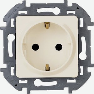 Розетка Legrand Inspiria 2К+З, цвет - слоновая кость