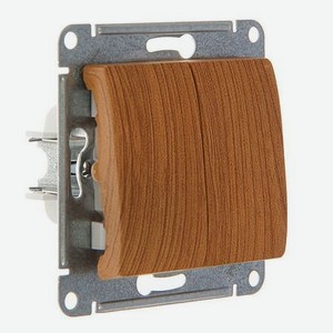 Переключатель двухклавишный Schneider Electric Glossa GSL000565
