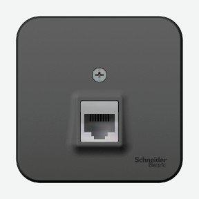 Розетка телефонная rj11 антрацит Schneider Electric
