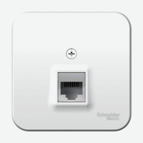 Розетка компьютерная rj45 кат.5e белый Schneider Electric