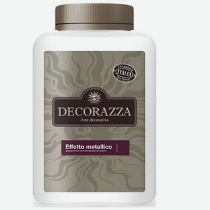 Краска декоративная металлизированная Decorazza metallico bianco em 103. 1 л