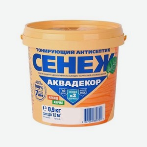 Антисептик Сенеж Аквадекор лиственница 0,9 кг