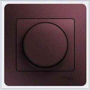 Светорегулятор Schneider Electric Glossa 60-300 Вт баклажановый