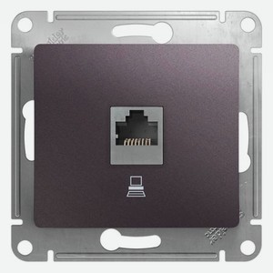 Розетка компьютерная Schneider Electric Glossa RJ45 сиреневый туман
