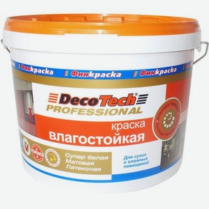 Краска Decotech Professional Влагостойкая база WA 10 л