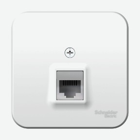 Розетка телефонная rj11 белый Schneider Electric