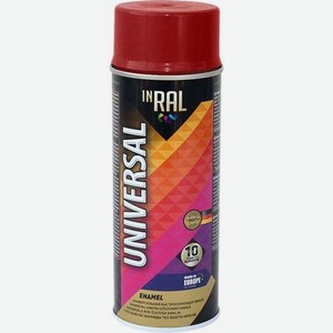 Эмаль аэрозольная INRAL Universal Красный огонь RAL3000 400 мл 26-7-6-044
