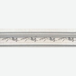 Бордюр Kerama Marazzi Багет Кантри Шик белый декорированный 20x5 см BLB028